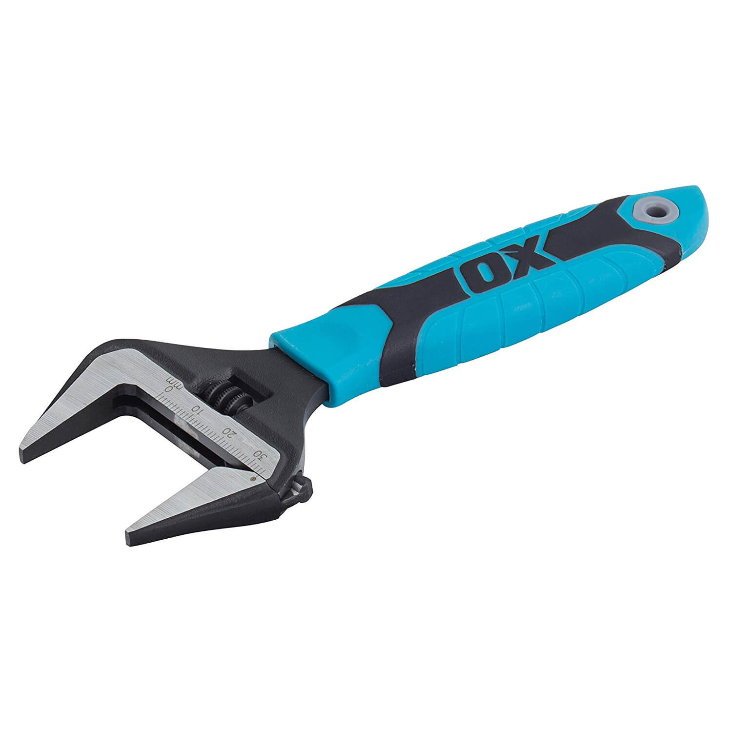 Useful Jaw Width Capacity: 24MM Adjustable Spanner 4 115MM Lightweight Wrench Compact Soft Grip Wide Jaw Hand Tool Blue Short 