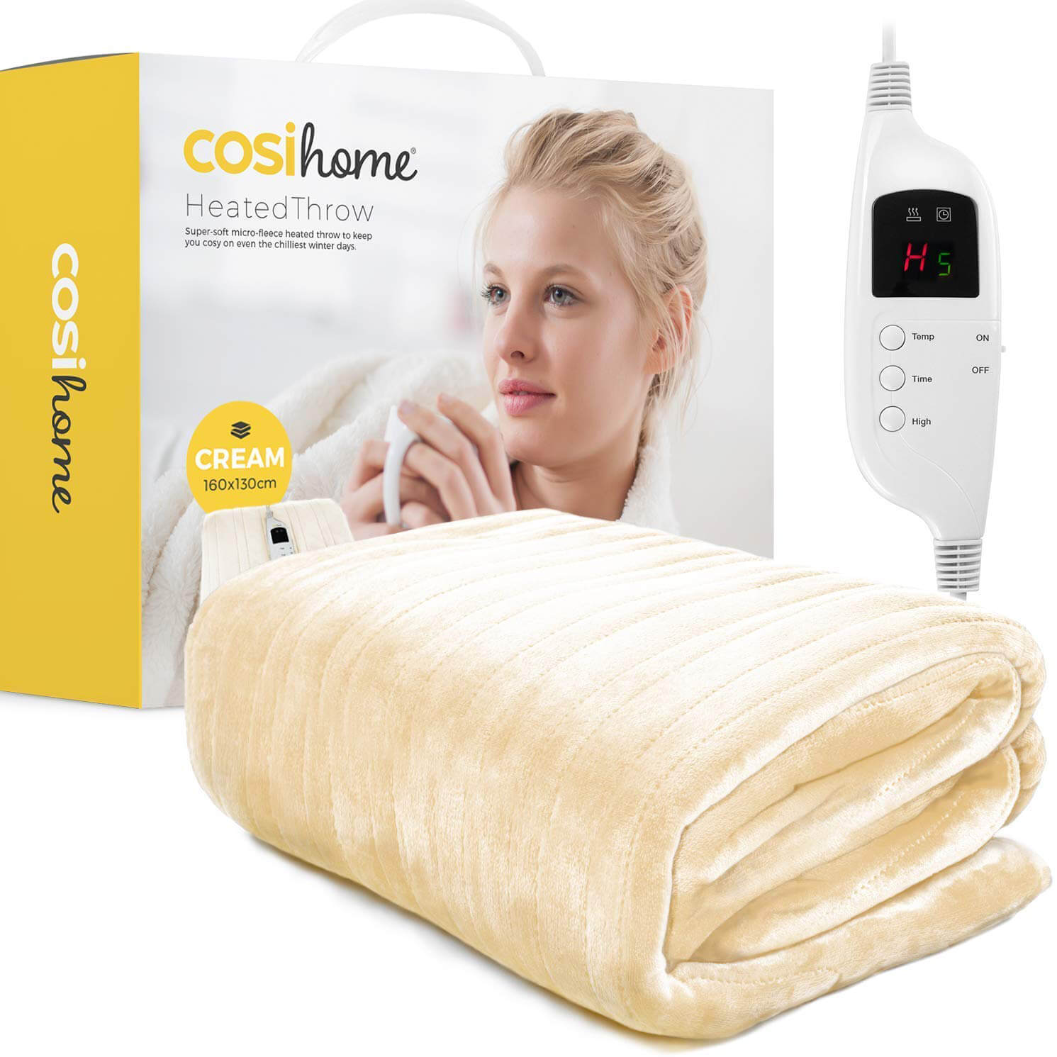 homefront premium fully fitted super king luxury fleece electric blanket