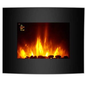 Finether Modern Wall Mounted Electric Fireplace Heater