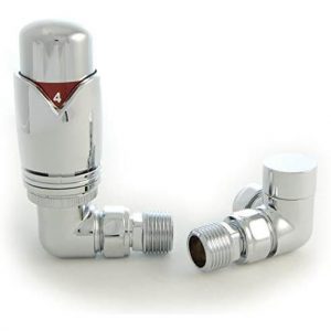 Realm Corner TRV Chrome Thermostatic Radiator Valves