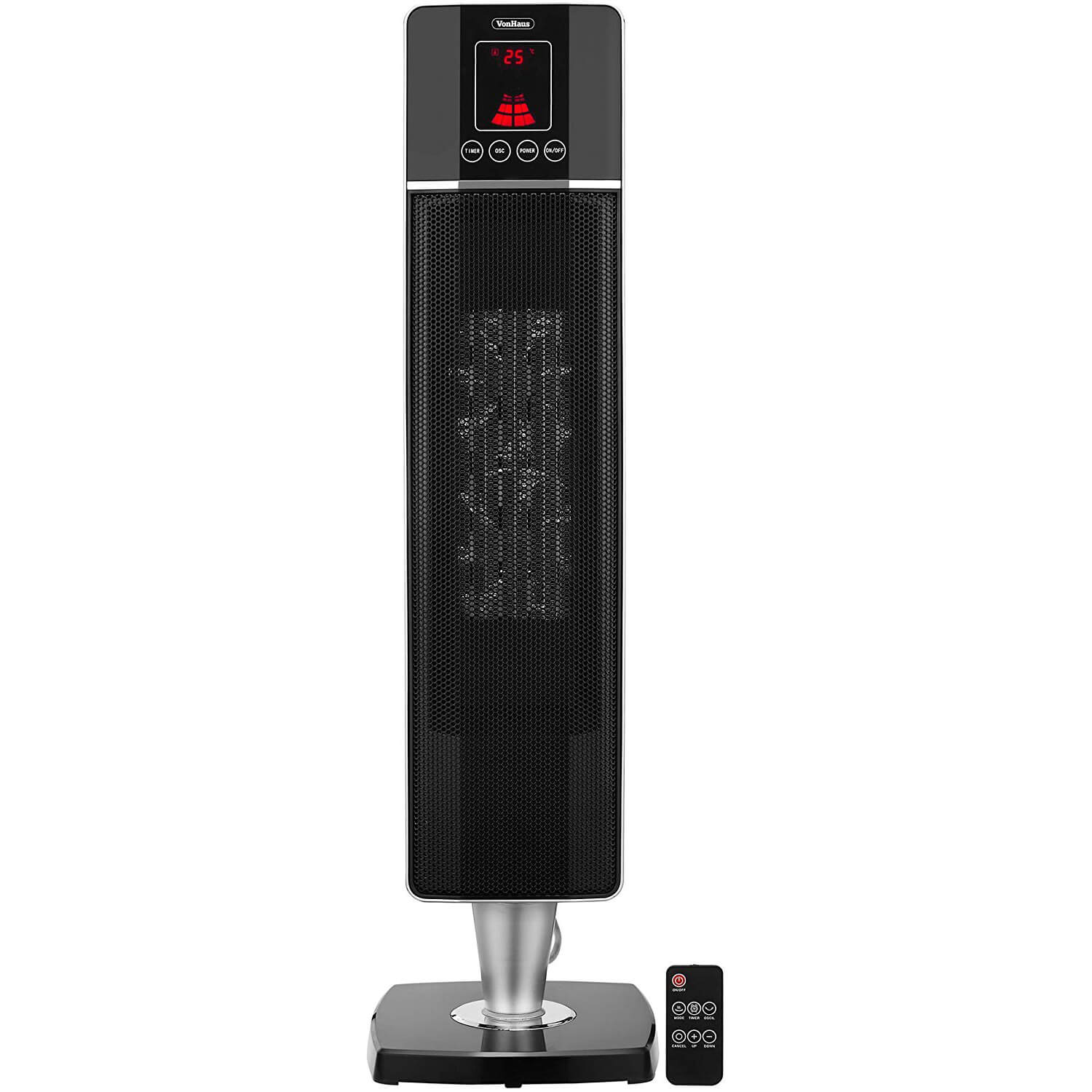 VonHaus Oscillating Tower Fan Heater