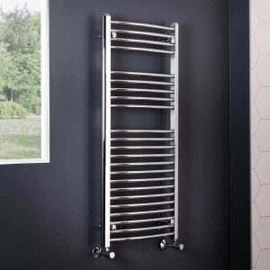 WarmeHaus Curved Bathroom Heated Towel Rail Radiator