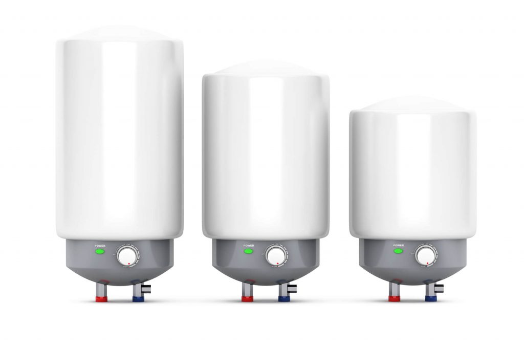 Modern unvented hot water cylinder for mains pressure hot water