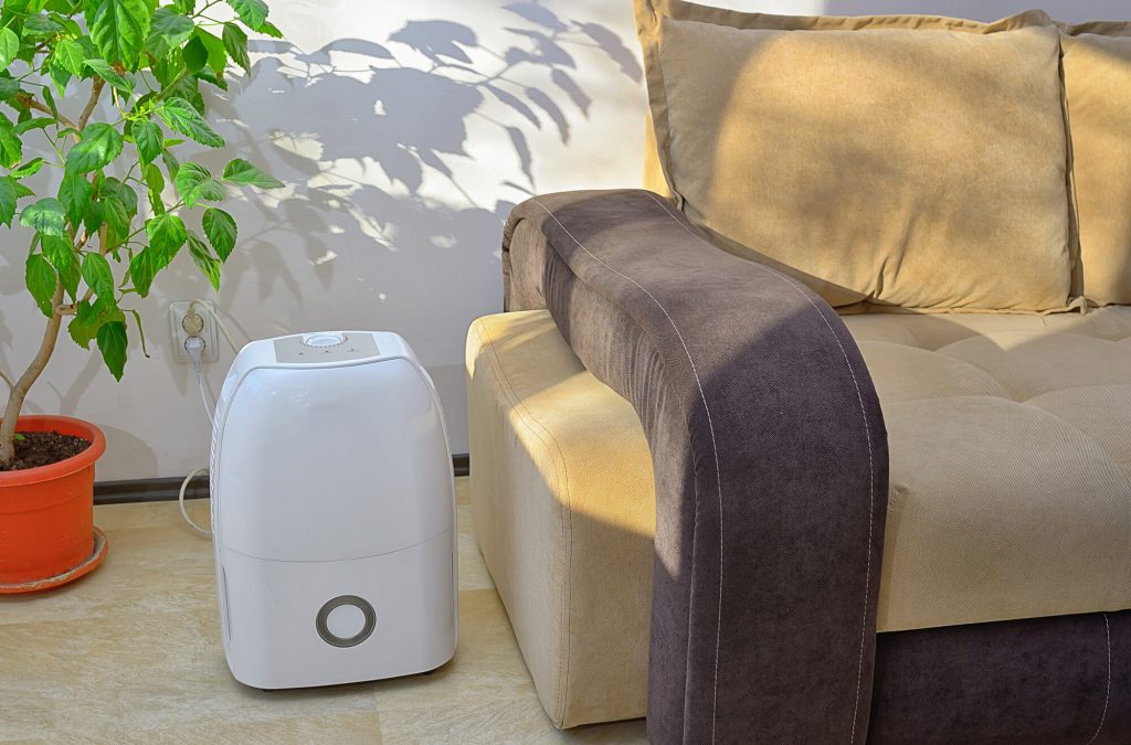 Dehumidifier unit sized for room moisture and condensation control