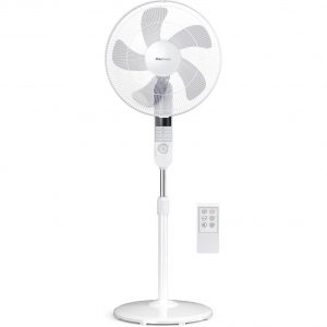 Pro Breeze® 16-Inch Pedestal Fan with Remote Control