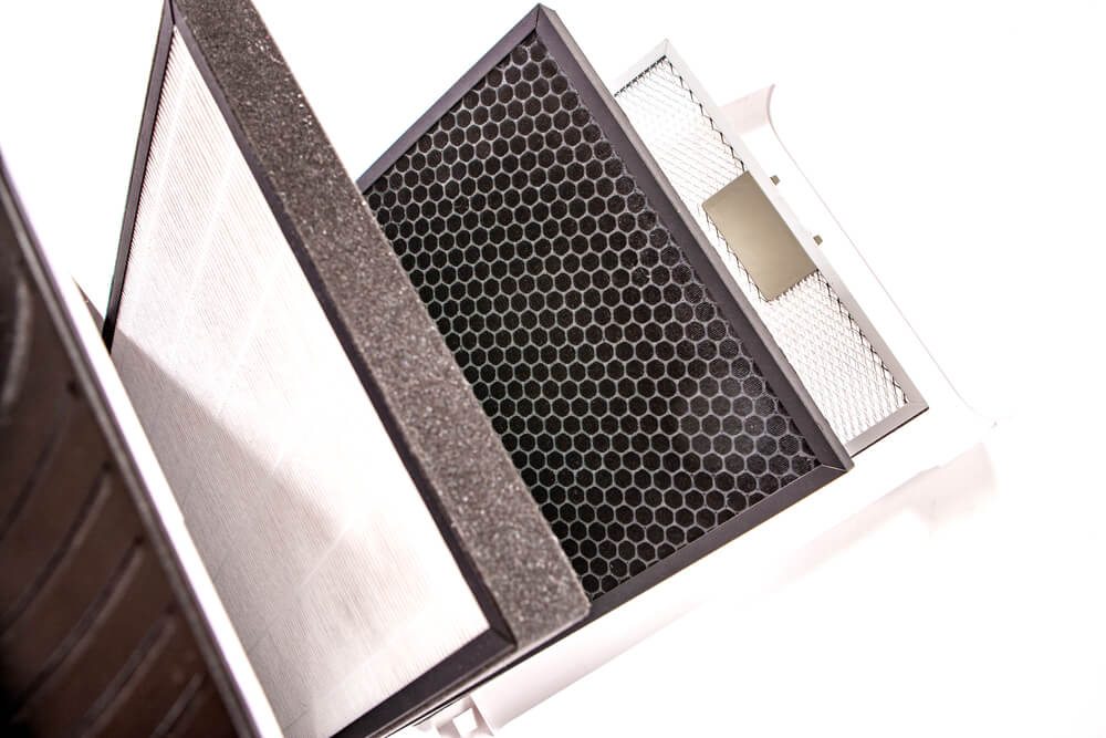 Replacement air filters for home air quality equipment