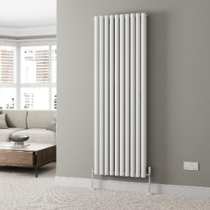 DuraTherm® White Double Column Vertical Radiator 1800x600mm