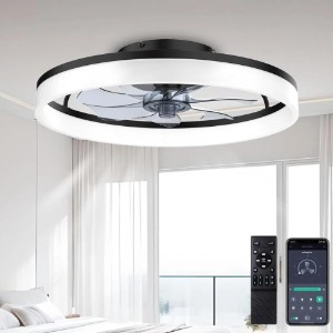 DWDVBL 50cm Smart Flush Mount Ceiling Fan