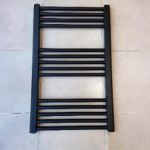 Milano Black Heated Towel Rail 500x800mm