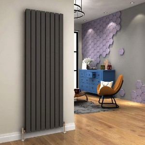 ELEGANT Anthracite Wide Double Flat Panel 1800x608mm