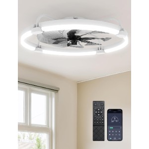 Ensenior 60cm Flush Mount DC Ceiling Fan