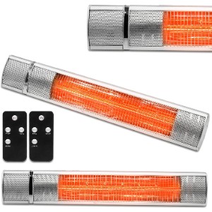 Futura Deluxe Wall Mounted Electric Infrared Outdoor Garden Patio Heater 2000W