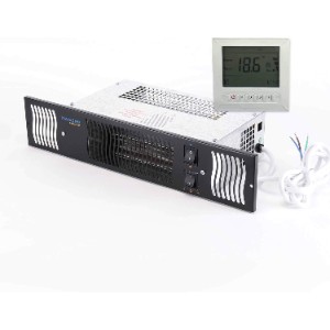 Diamond 1.9kW Plinth Heater with 7-Day Timer and Thermostat — Black