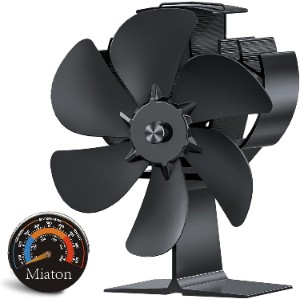 6-Blade Heat Powered Log Burner Fan
