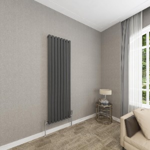 Sky Bathroom Anthracite Vertical Single Panel 1600x472mm
