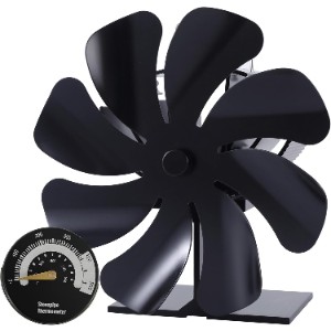 Tomersun 8-Blade Heat Powered Stove Fan