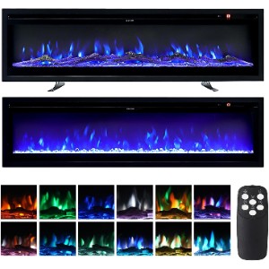 INMOZATA 102cm 3-in-1 Electric Fireplace