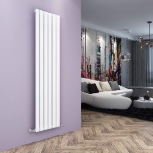 ELEGANT 1800x452mm White Vertical Single Flat Panel Radiator