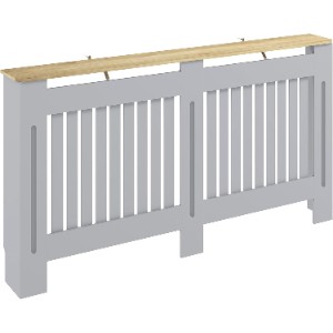 HOMCOM Slatted Radiator Cover