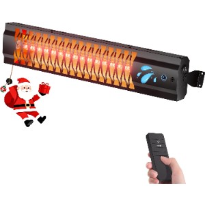 Carbon Fibre 2000W Wall Mounted Infrared Patio Heater