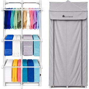 Homefront EcoDry Electric 3-Tier Heated Clothes Airer 330W with Cover