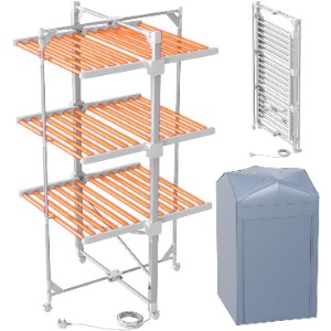Innotic 330W Electric Heated Clothes Airer 3-Tier Foldable