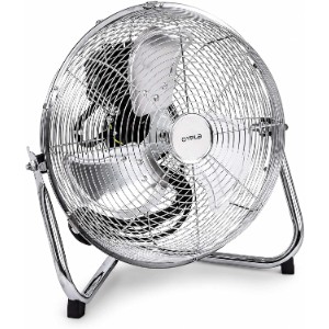 Oypla 12 Inch Chrome 3-Speed Floor Standing Fan